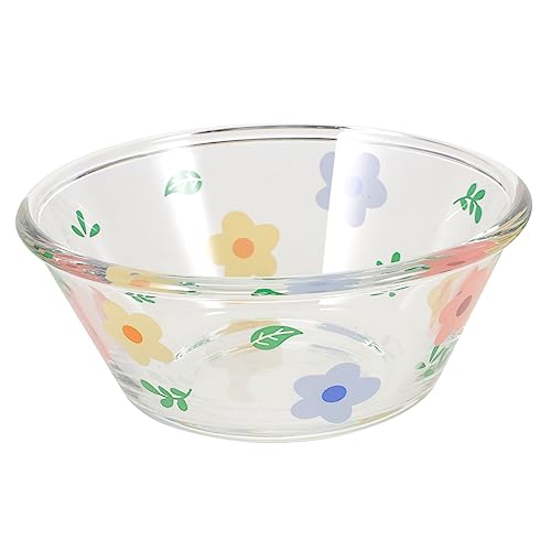 Gatuida 1pezzi Insalatiera in Vetro Trasparente Ciotola Rond a per Dessert e Frutta Frutta per Insalate e Snack