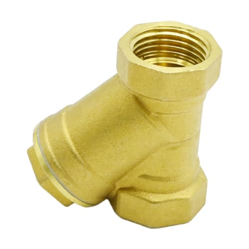 Image of 1 /2'' Y Strainer, Female Thread Y Shaped Brass Strainer Filter Valve Connector Pipe,Fittings Adaptor Connector for Water Oil Separation