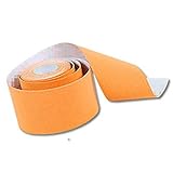 100% nuevo y de alta calidad Cinta Muscular, Cinta de kinesiología, Cinta, Cinta de Soporte Muscular, Banda de Tratamiento elástica para Fascitis Plantar y Codo de tenista Naranja