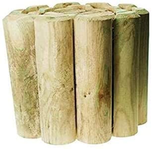 tradefirst 1.8m Long Garden Log ROLL Border Edging Outdoor Lawn Edge Flexible Wooden Suitable for Edging Flower BEDS LAWNS Paths (1)