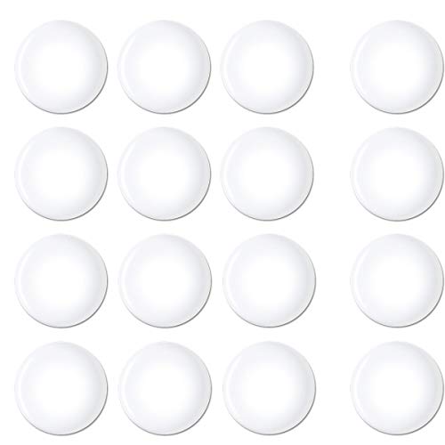 Glass Cabochon 25mm for Jewelry Making 100 PCS Round Dome Cabochons with Flat Backs Glass Dome Tiles Clear Cameo for Pendants Magnets and Crafts (100 PCS, 1 INCH)