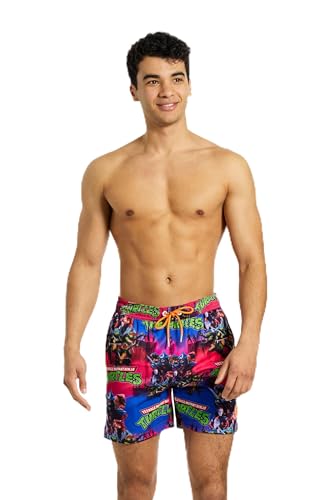 Opposuits Swim Shorts for Men - Summer Beach and Pool Shorts - Loose Fit - Including Drawstrings & Zippers