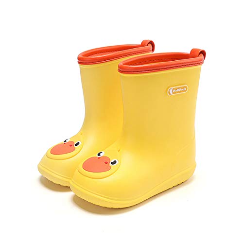 posee Children's Poncho Water Shoes Raincoat rain Boots Suit Lightweight Non-Slip Waterproof rain Boots Boys in Tube Cute Girls Yellow 18months