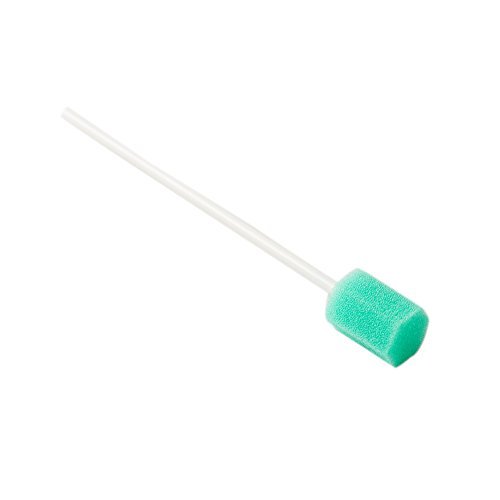 Easyinsmile Disposable Oral Care Sponge Swab/Tooth Cleaning Spong Swab (50pcs) (Green)