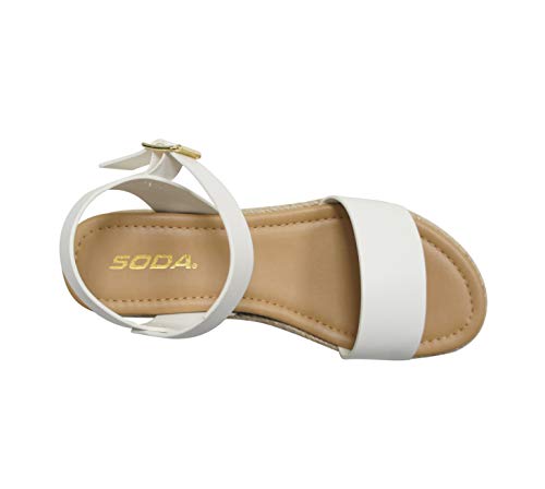 Image of Soda CLIP ~ Women Open Toe Ankle Strap Platform Espadrille Sandal