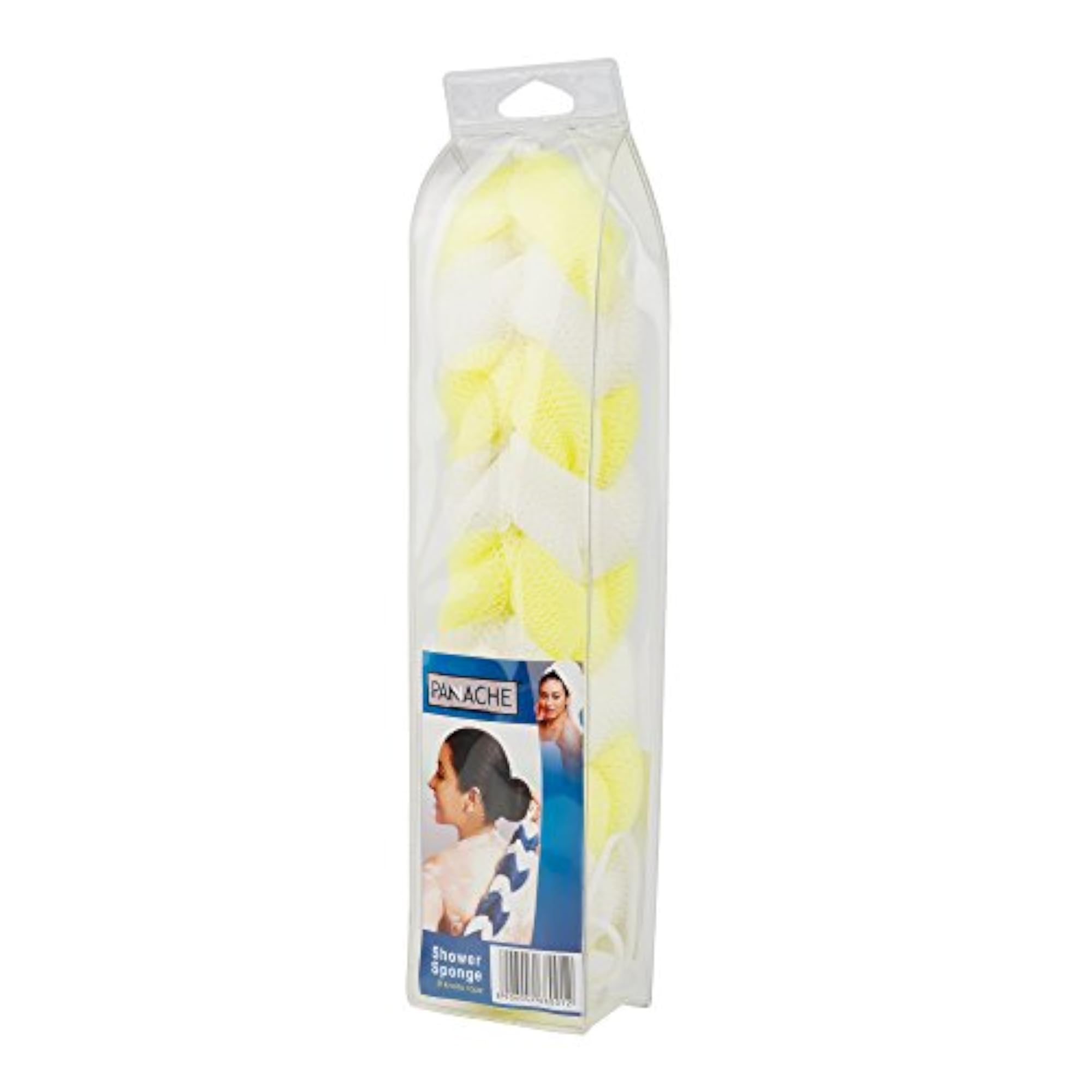 Shower Sponge, Lemon and White