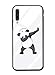 Produktbild Alsoar Case ersatz für Galaxy A10 Hülle,Personalisiert Hülle Kompatibel mit Samsung A10,Ultra Dünn Silikon TPU und Gehärtetes Glas Zurück Design Tasche Schale Kratzfeste Schutzhülle (Panda-2)