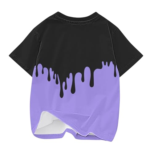 Girls Short Sleeve T Shirts Kids Summer Fashion Tops Causal Crewneck Baisc Tees Cute Graphic Tshirts 3-14 Years4