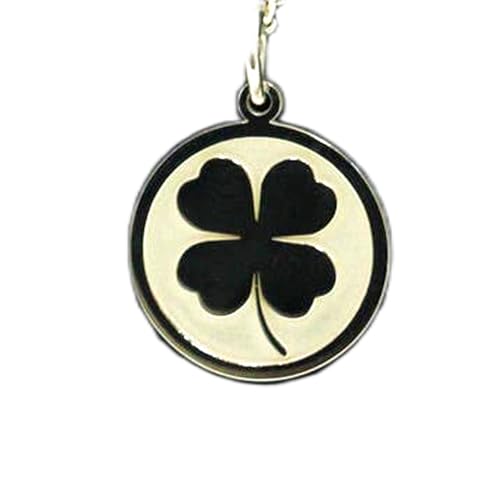 Collier trèfle à quatre feuilles en argent sterling résistant au ternissement taille 24 mm
