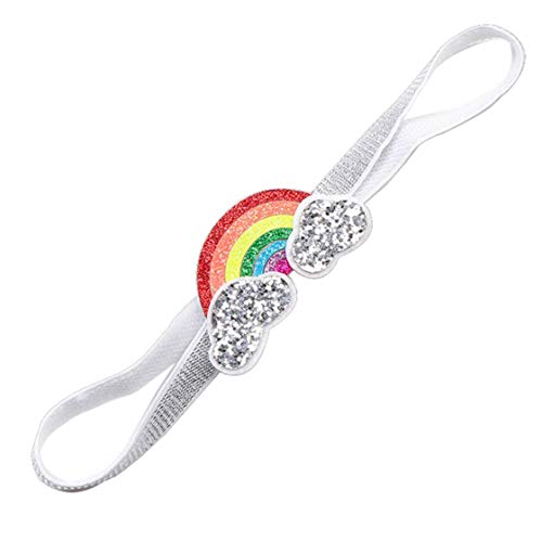 Preisvergleich Produktbild Kinder Non-Woven-Tuch-Haarband Regenbogen Headwrap Nette Karikatur-Kopfbedeckung Pailletten Haarpflege-Tools Beauty-Zubehör für Mädchen