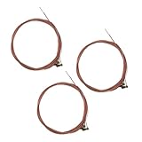 TOPPERFUN 3バッグ民謡ギター弦 赤弦 滑らかな演奏感 初心者にもな楽器用弦