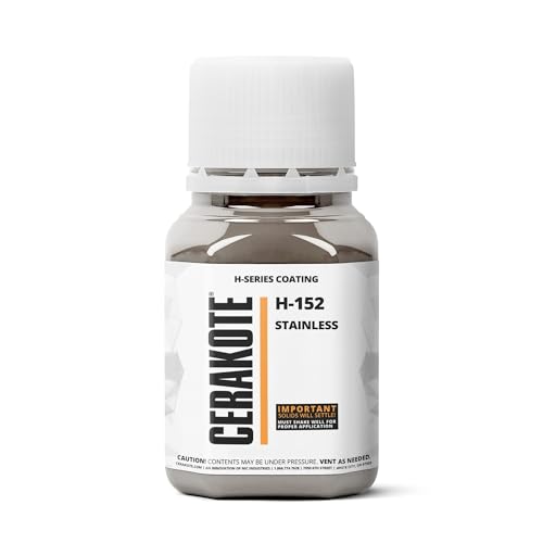 CERAKOTE (Oven Cure) H-Series Stainless [ 4oz ] H-152T - Our Ceramic Technology Combines Performance with Color on All- Metals, Polymers + More - (Part B) Included