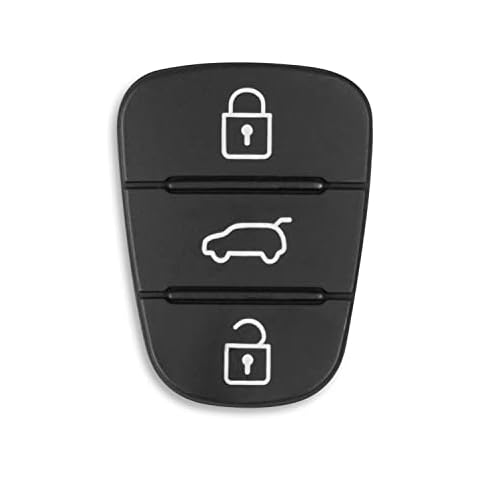 Car Key Rubber Buttons Remote Control Car Key Case Replacement Compatible with KIA Hyundai i10 i20 i30 ix20 ix35 Ceed Soul Venga Sportage Cover