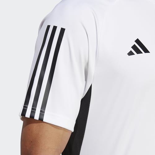 adidas Mens Jersey (Short Sleeve) Tiro 23 Competition Jersey, White/Black, IC4565, Size L