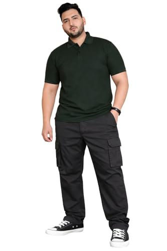 Image of INKKR Men Plus Size Cargo Pants || Plus Cargo Pants Cotton || 2XL-6XL