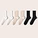 6 Pairs Socks for Women Stretch Stocking Fashion Comfy Casual Lightweight Athletic Gym Running Crew Boot-socks