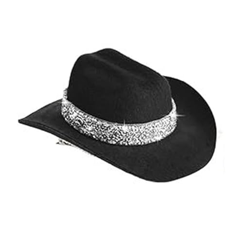 ドールハウスのための輝くロデオのスタイルヘアクリップ装飾ディスコイベントとコスチュームデザインカウガールパーティーアクセサリー