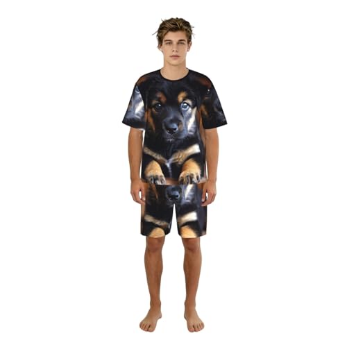 Pyjama 2 pièces homme respirant et léger vêtement de nuit