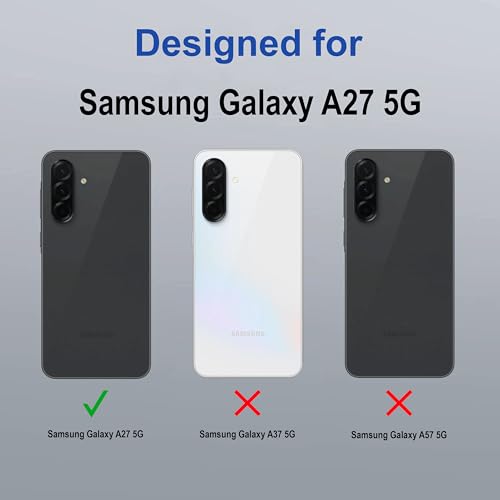 Image of Zapcase Back Case Cover for Samsung Galaxy A27 5G | Magnetic Case with Built-in Metal Ring | Supports MagSafe Charger, Wallet & Car Mount | Shockproof Hybrid PC + TPU | Black