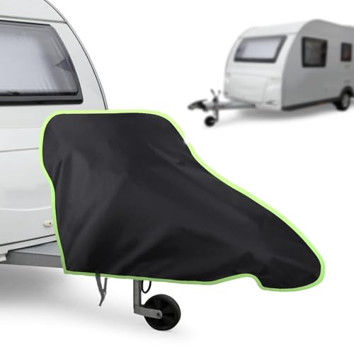 URAQT Cubierta para Remolque de Caravana Cubierta, 420D Impermeable Cubierta de Remolque para Remolquede Cabezal de Caravana Duradera Impermeable contra Lluvia y El Polvo, 94 * 65cm