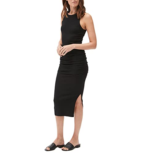 Michael Stars Women's Wide-Ribbed Casual Wren Midi Dress with Cutaway Shoulders and Slit2