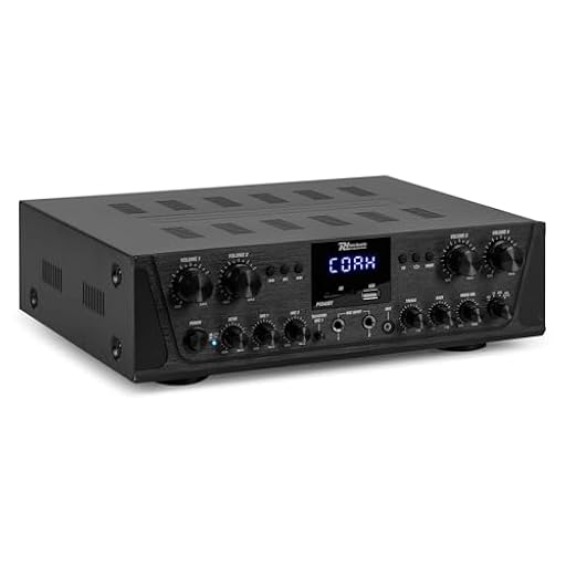 Power Dynamics PV240BT Amplificador de Audio multisala de 4 Canales 4X 100W. Bluetooth, Radio FM, Reproductor de MP3 USB, entradas de micrófono. Uso doméstico, Oficina, Sistema de megafonía | Ya disponible en tu tienda friki favorita! En mundofriki.es! Power Dynamics PV240BT Amplificador de Audio multisala de 4 Canales 4X 100W. Bluetooth, Radio FM, Reproductor de MP3 USB, entradas de micrófono. Uso doméstico, Oficina, Sistema de megafonía | Ya disponible en tu tienda friki favorita! En mundofriki.es!