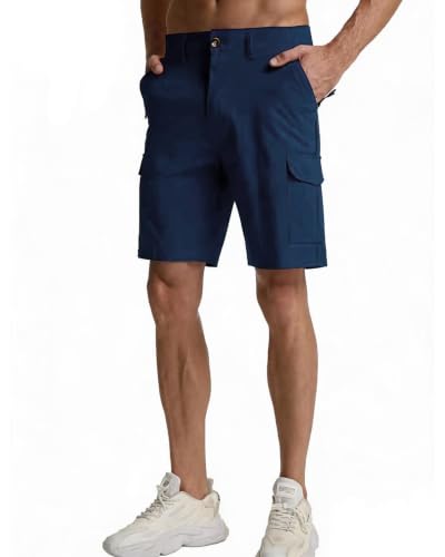 Image of Men's Lightweight Hiking Work Cargo Shorts 9 inch-5 Pockets