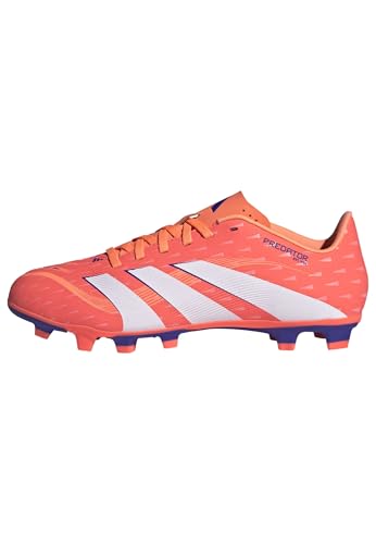 adidas Unisex Bota de fútbol Predator Club césped Natural seco/multisuperficie, Signal Coral/Cloud White/Beam Orange, 39 1/3