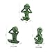 HIPIHOM 3 Pcs Garden Alien Statue, DIY Resin Figurine Garden Ornament for Patio, Lawn, Garden Decor Indoor Outdoor Home Office Decorations Collection (Green)
