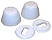 Larsen Supply 04-3911 Toilet Bolt Cap White Round Plastic,Universal Fit,[1]Pair - Quantity 6