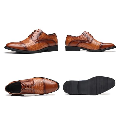 Men's Casual Dress Shoes Orthopedic Shoes Business Oxford Derby Leather Shoes2