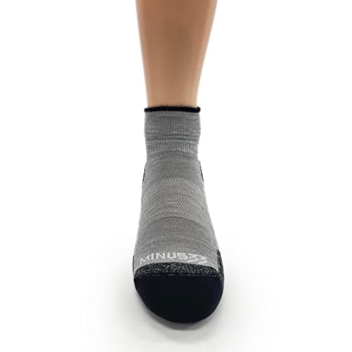 Image of USA Made - Microweight Cushion Ankle Socks - Trail Running Socks - Merino Wool - Mountain Heritage
