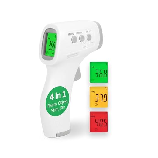 Gesundheitstest für 10 Indikatoren - 100 Urin Teststreifen mit Referenzfarbkarte 3 medisana TM A79 kontaktloses Infrarot Thermometer, Fieberthermometer, berührungsloses Stirnthermometer für Erwachsene, Kinder und Babys