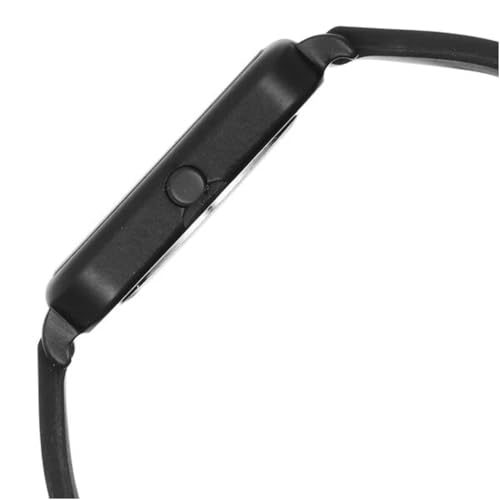 Image of Fastrack Tees Black Rectangular Dial Silicone Watch for Unisex - 38115AP01