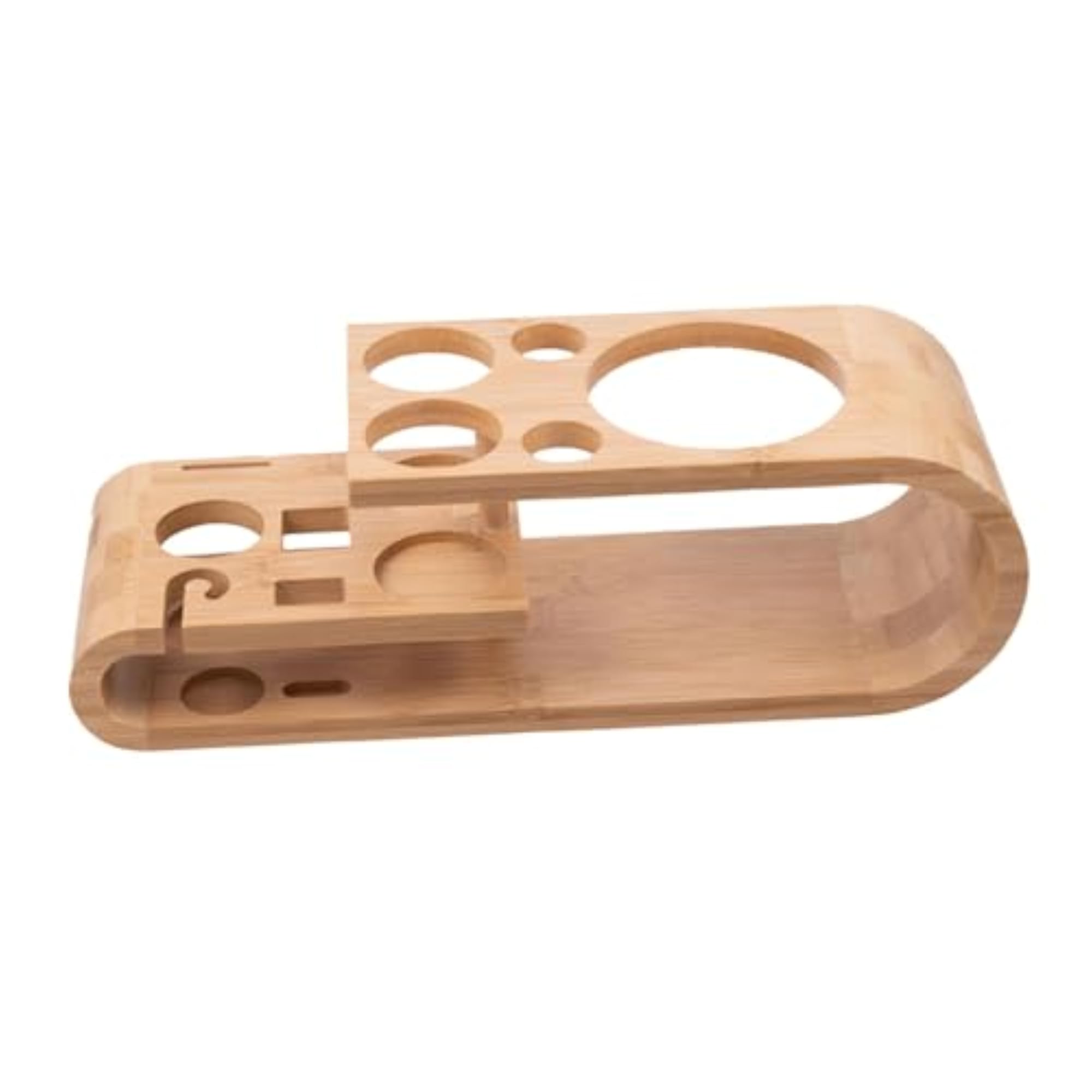 Bamboo Stand Cocktail Bartending Set with Organizer