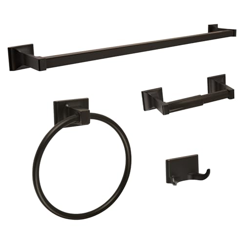 Image of Design House 560854 Millbridge 4-Piece Bathroom Accessory Kit, Oil-Rubbed Bronze