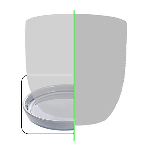 Voeveca Cermic Garden Flower Planter Pot Saucer Trays Round For Holding Water Drips And Soil (Blue,4/4.6/5.5 Inch Set Of 3), Pallet Base Container For Holding Cactus Herb Indoor Outdoor Gardening #TOP3