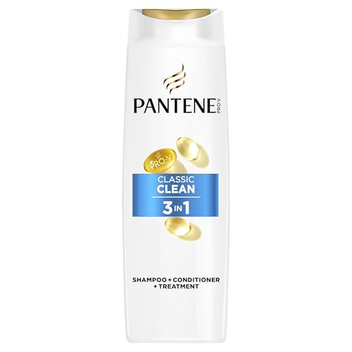 Pantene Pro-V Classic Clean 3 in 1 Shampoo 625ml for Normal and Mixed Hair. Protects Hair Bonds and Adds a Healthy-Looking Shine. Free From Mineral Oils and Colourants. Active Nutri-Plex Technology