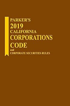Paperback Parker's California Corporations Code Book