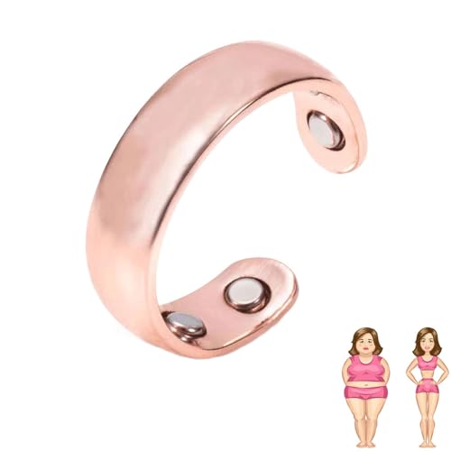 ZCVFA Vayro Ring Original Mgntc Wellness Ring for Women and Men Stainless Steel Open Lightweight and Water-Resistant RingsRose Gold