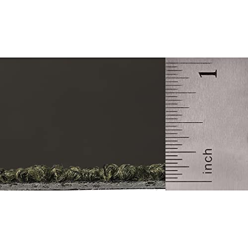 Mohawk Advance 24" X 24" Berber (Loop Pile), 0.11" Pile Height, Carpet Tile Sample, Nylon Fiber, Wooden Green Color, (1 Tile) #TOP5