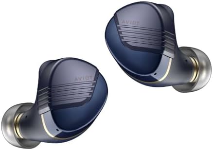 AVIOT TE-W1 Adaptive Hybrid Noise Cancelling Wireless Earphones, Coaxial 3D System, High Resolution Compatible, Earphones, Dual Dynamic Driver, Metal Nozzle, Multi-Point Support, Up to 50 Hours