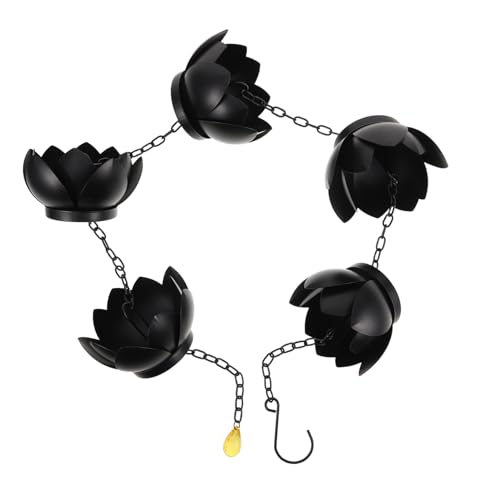 ibasenice Rain Chain Metal Hanging Chain for Gutters Functional and Stylish Outdoor Drainage for Garden and Balcony Decor
