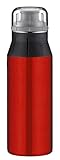 Alfi Trinkflasche Edelstahl 0,6 Liter, elementBottle Pure rot, 5357.136.060 Wasserflasche auslaufsicher, spülmaschinenfest, BPA-Frei für Schule, Sport, Stadtbummel, Freizeit