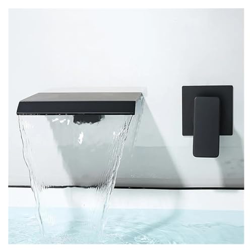 Mitigeur mural cascade chrome pour lavabo de salle de bains