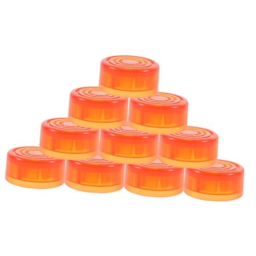 GOOHOCHY Guitar Effects Footswitch Toppers Set 10pcs Plastic Guitar Effect Caps Pedal Toppers Accessories