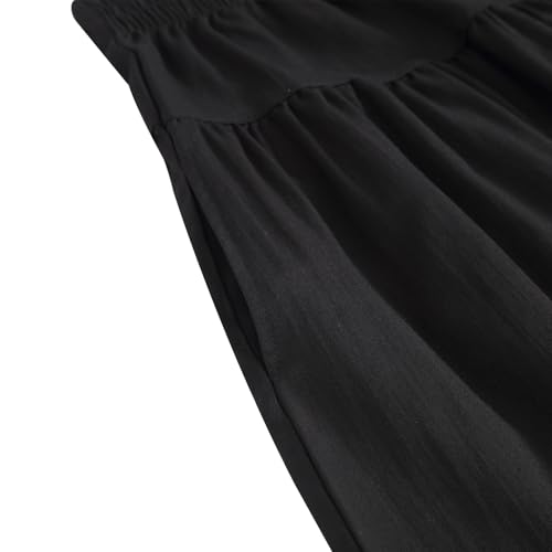 Image of Girls' Skirt A-Line Long Skirt School Uniform Skirt with Pockets, 4-13Y