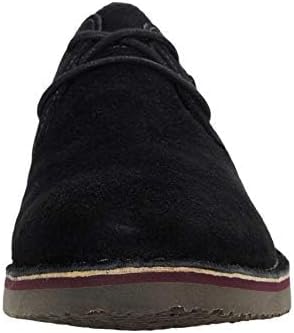 Propét Men's Finn Oxford, Plain Toe - Suede Shoes, Black, 11.5 Wide US | Image 1