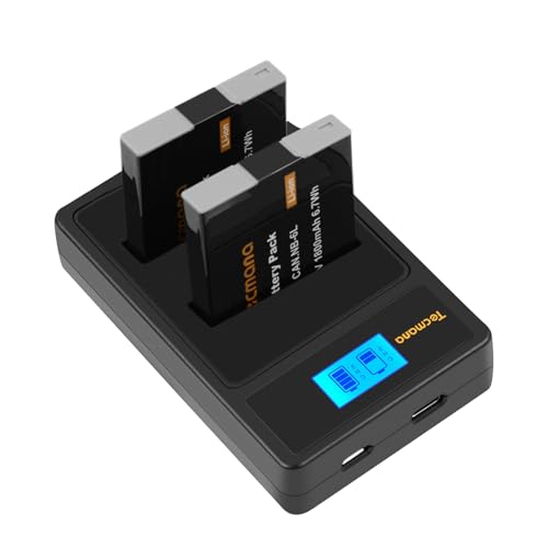 Tecmana Ersatzakkus NB-6L mit Ladegerät für Canon PowerShot SX510 HS, SX500 is, SX700 HS, SX280 HS, SX260 HS, SX170 Tecmana Ersatzakkus NB-6L mit Ladegerät für Canon PowerShot SX510 HS, SX500 is, SX700 HS, SX280 HS, SX260 HS, SX170