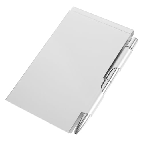 Gadpiparty クリエイティブデザイン ポケットアルミカードボックス ペン付き 小型ノートパッド 便利な携帯用メモ帳 学校 オフィス用 書き込み